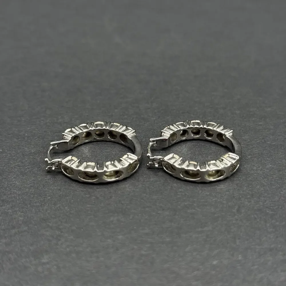 316L Surgical Stainless Steel Red Rhinestone Hoop & Stud Earrings Jewelry Lot